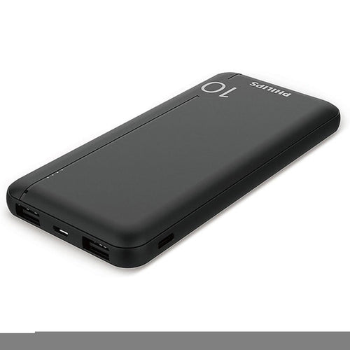 Philips Powerbank, 10000 mAh, Black, DLP1812PB/10 Lulu Hypermarket