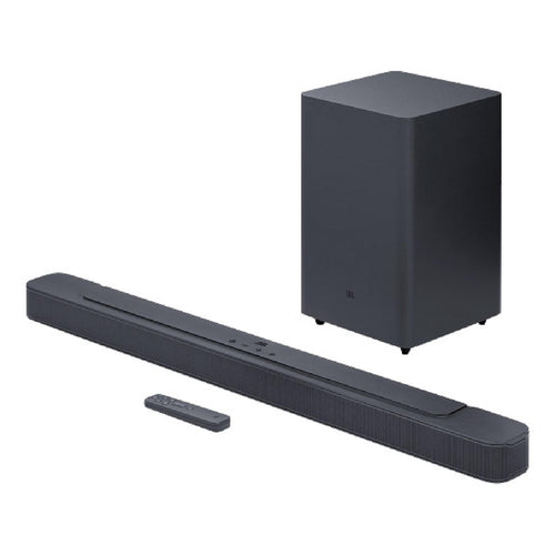 JBL 300 W Bar 2.1 Deep Bass MK2 Channel Soundbar مع مضخم صوت لاسلكي، أسود