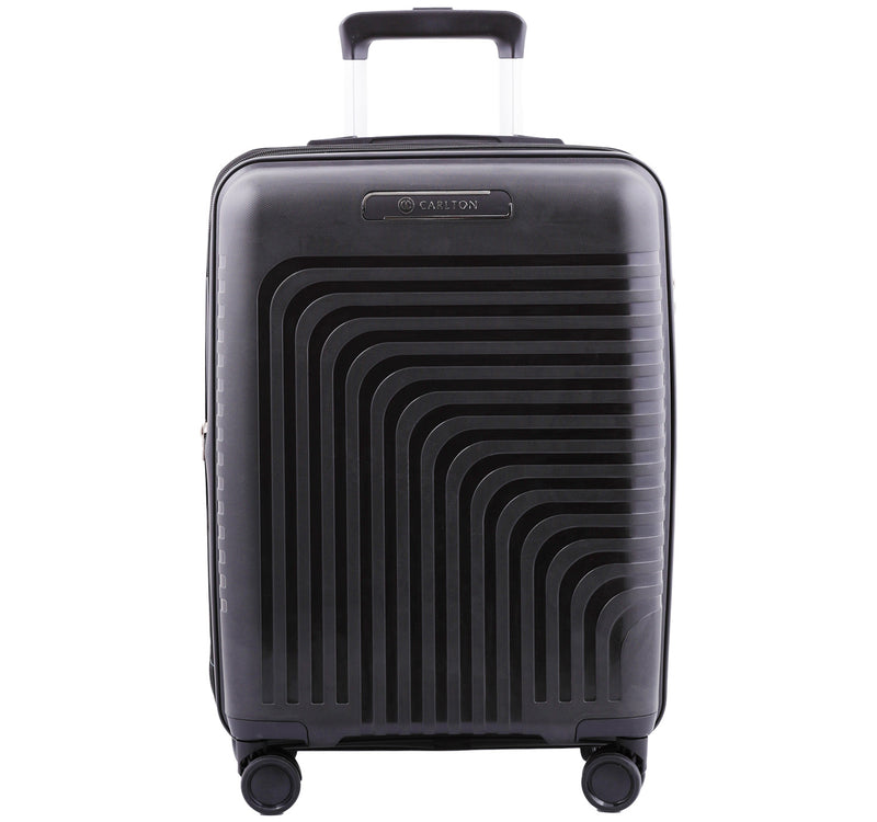 Carlton Wego 4 Double Wheel Hard Trolley, 55 cm, Black