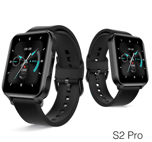 Lenovo S2 Pro Smartwatch, 1.6 inches LCD Display, Black