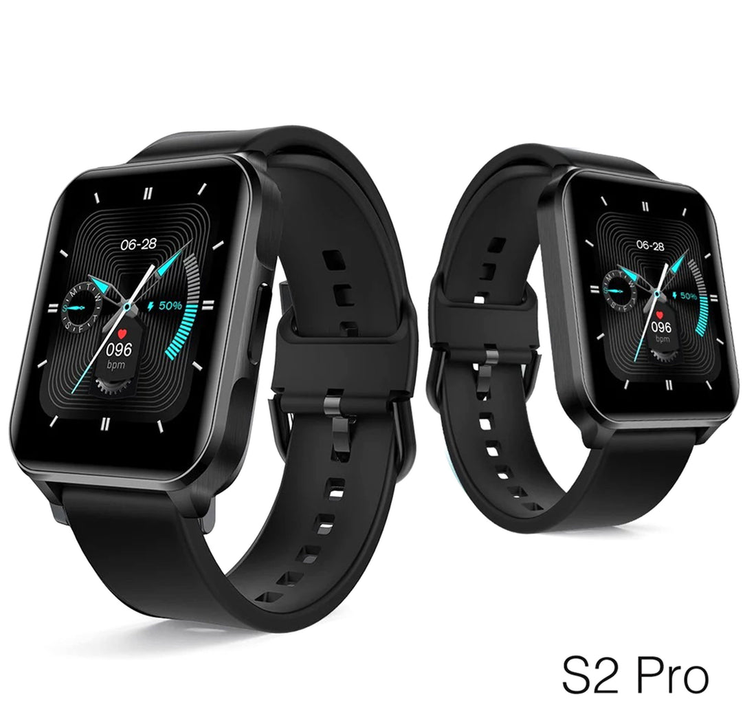 Lenovo S2 Pro Smartwatch, 1.6 inches LCD Display, Black