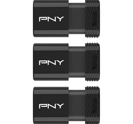 PNY Elite-X Fit Type-C USB 3.2 Flash Drive, 64 GB, 3 pcs, P-FDI64GX3EXFITC-GE