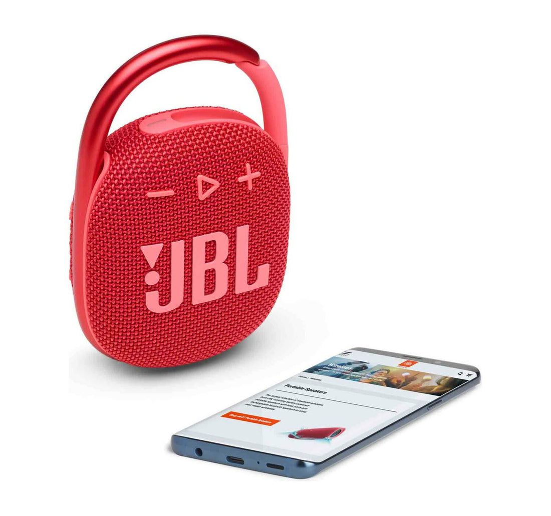 JBL Portable Bluetooth Speaker Clip 4 Red