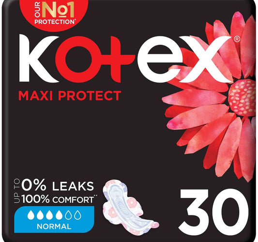 فوط كوتكس ماكسي عادية بأجنحة 30 قطعة