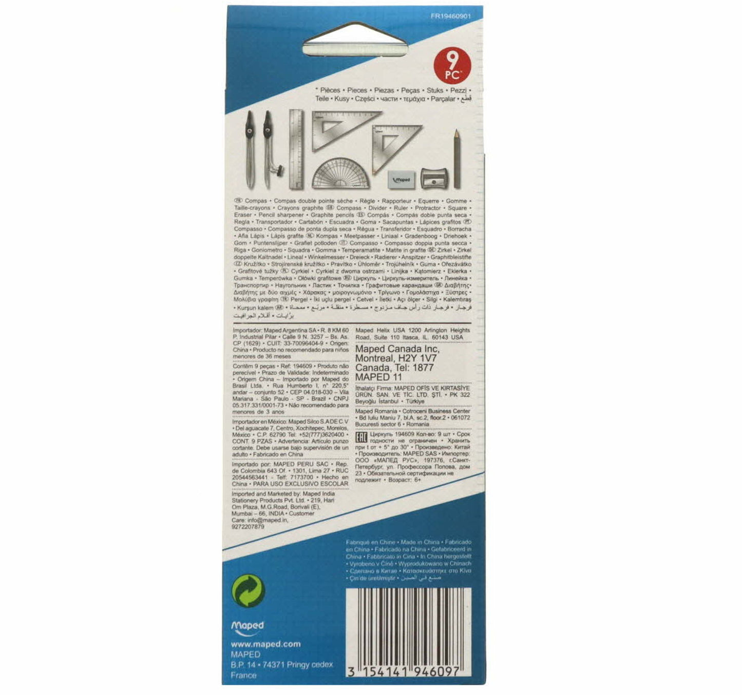 Maped Maths Set 9's MD-194609