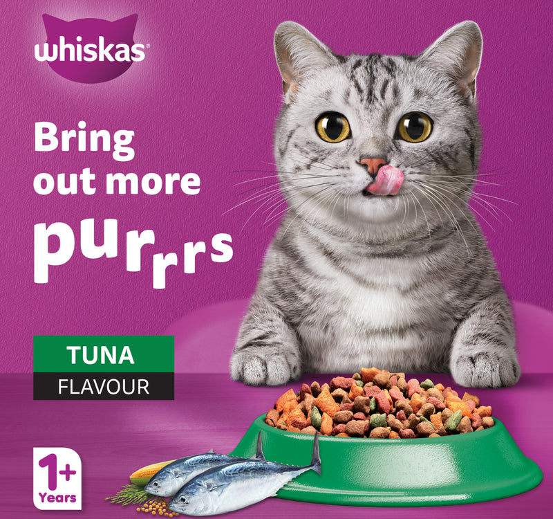 Whiskas Tuna Flavour Dry Food for Adult Cat 1+ Years 3 kg
