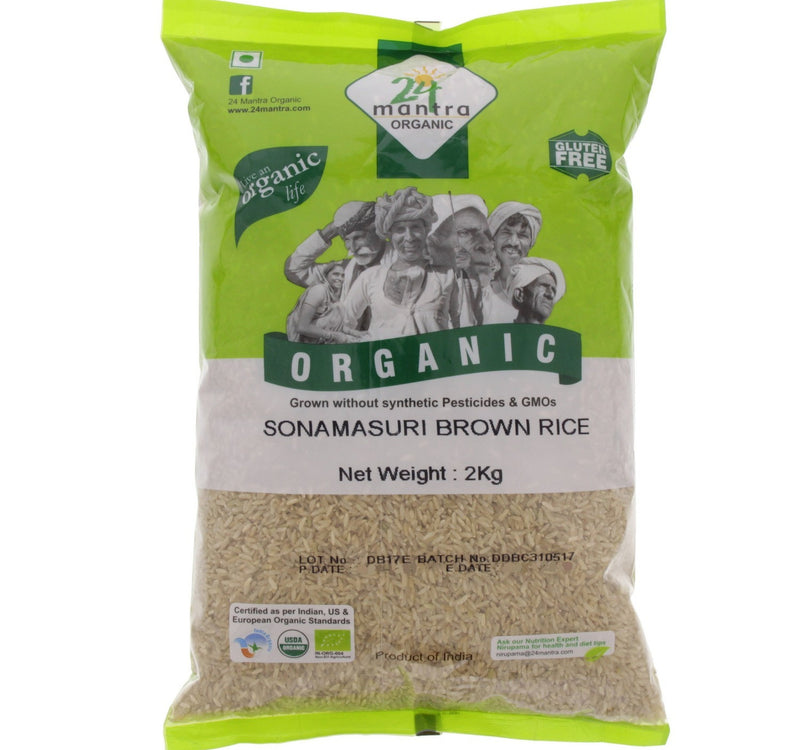 24 Mantra Sonamasuri Brown Rice 2 kg Lulu Hypermarket