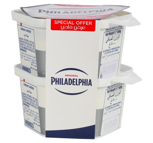 Philadelphia Cream Cheese Original Value Pack 2 x 500 g