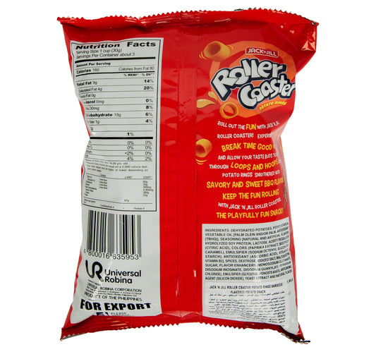 Jack 'n Jill Barbecue Roller Coaster Potato Rings 85 g