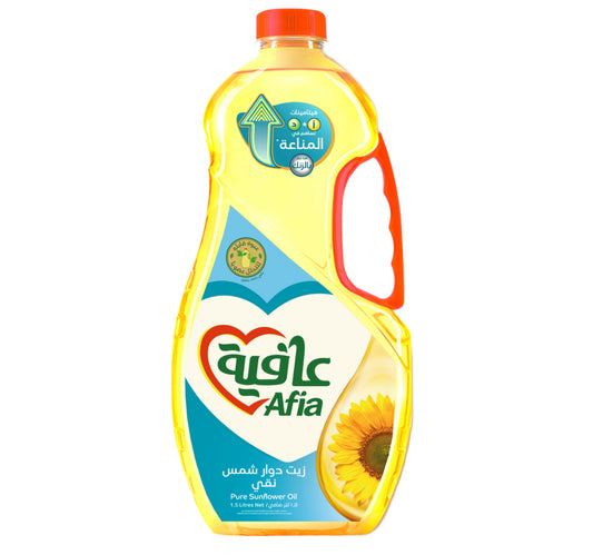 Afia Pure Sunflower Oil Enriched with Vitamins A D & Zinc 1.5 Litres