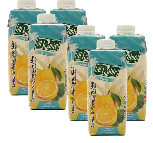 Al Rabie Lemon & Apple with Mint Juice 6 x 250 ml