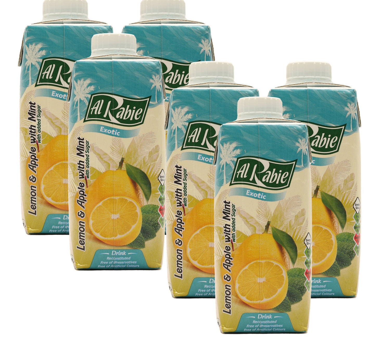 Al Rabie Lemon & Apple with Mint Juice 6 x 250 ml