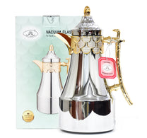 Mayflower Vacuum Flask, 1 L Capacity, Gold + Silver, QGC-10GS