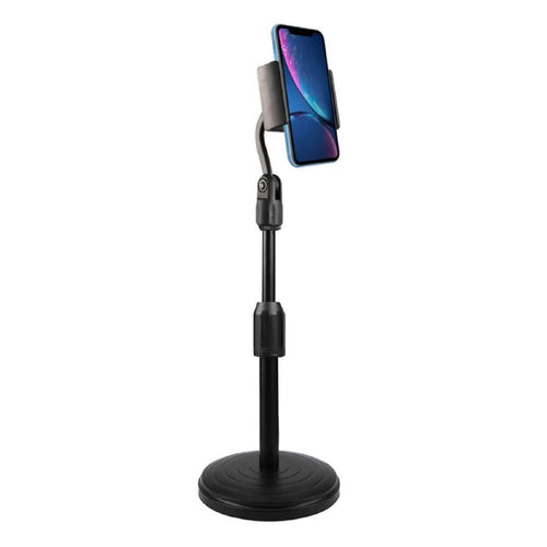 Trands 3 in 1 Desktop Stand Microphone Mobile Phone Tablet holder TH789, Black Lulu Hypermarket