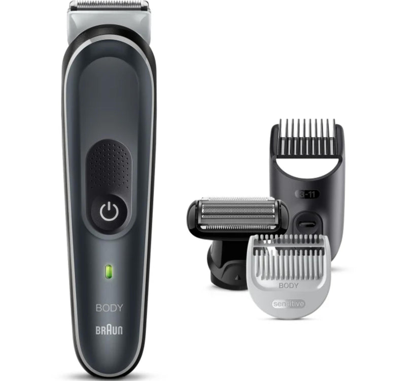 Braun Full Body Groomer body with Skin Shield technology and 4 tools, Black, BG5360