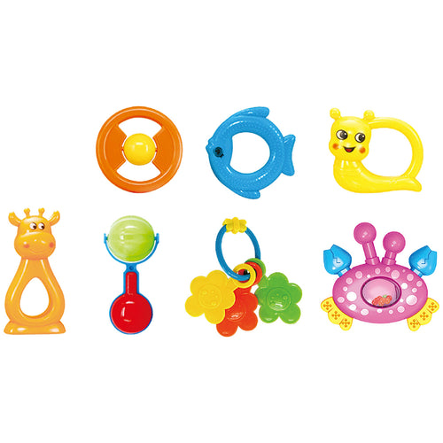 First Step Baby Rattle Set, 7 pcs, BM8007-3A25