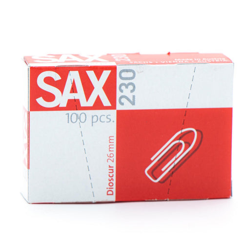 Sax Paper Clip 230 26mm 100's