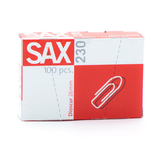 Sax Paper Clip 230 26mm 100's