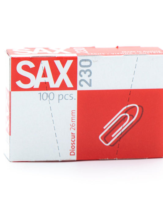 Sax Paper Clip 230 26mm 100's