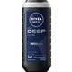 Nivea Men DEEP Shower Gel 3in1 Body Wash with Micro-Fine Clay & Woody Scent 250 ml