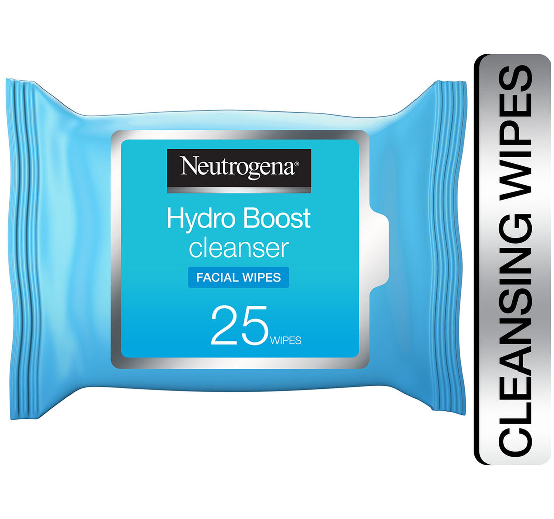 Neutrogena Makeup Remover Wipes Hydro Boost Cleansing Face 25 pcs