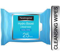 Neutrogena Makeup Remover Wipes Hydro Boost Cleansing Face 25 pcs