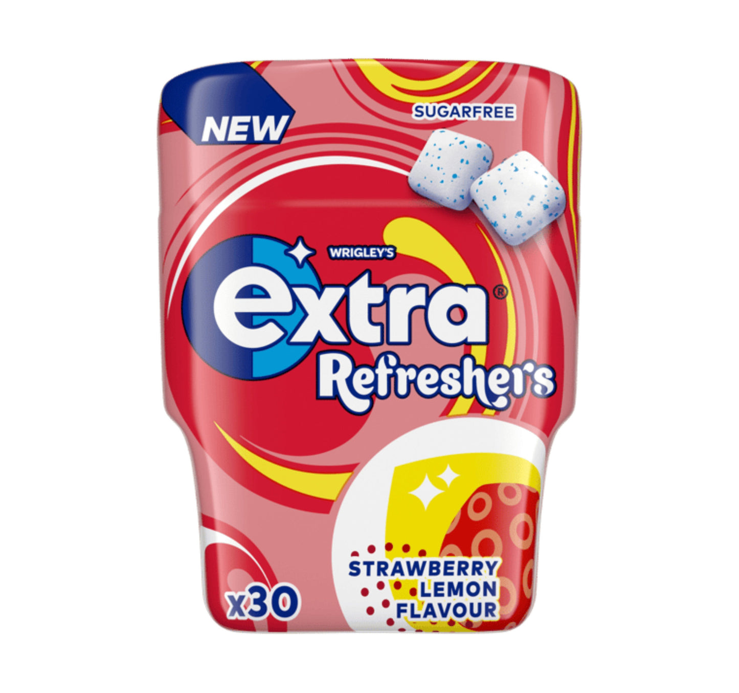 Wrigley's Extra Refreshers Strawberry, Lemon Flavour Sugar Free Gum 30 pcs 67 g