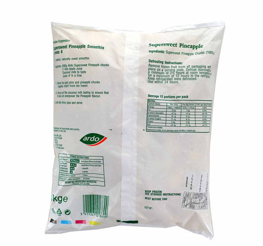 Ardo Frozen Supersweet Pineapple 1 kg