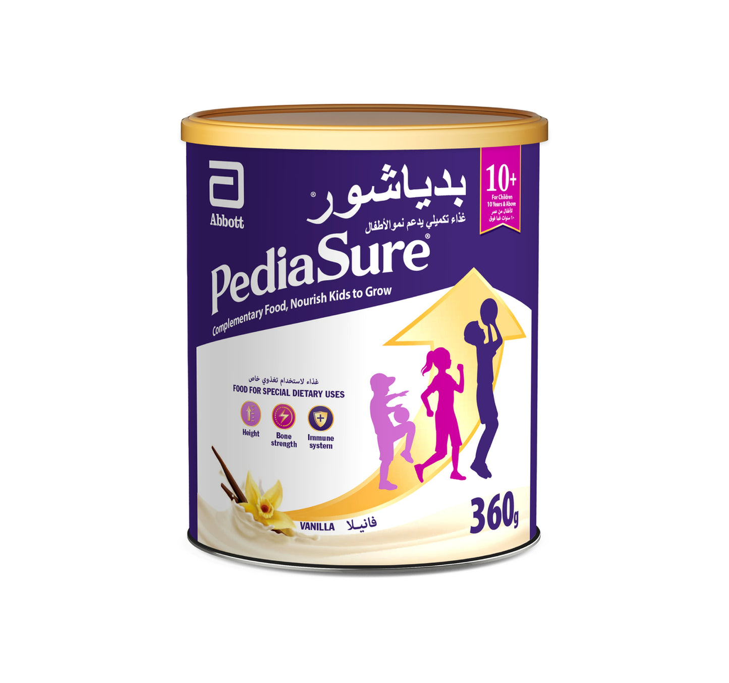 Pediasure Complementary Food Nourish Kids to Grow Vanilla Flavor For Children 10+ Years & Above 360 g