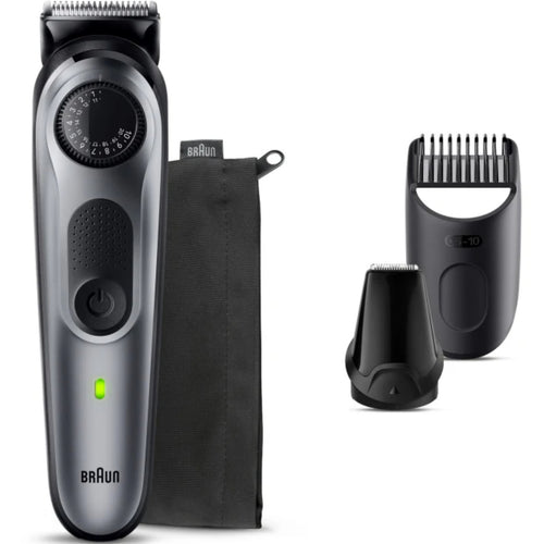 Braun Beard Trimmer with Precision Wheel and 5 Styling Tools, Grey, BT5440