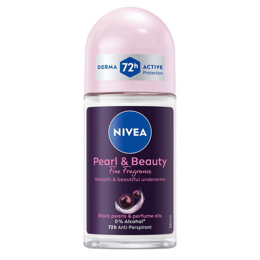 Nivea Pearl & Beauty Antiperspirant for Women Black Pearl & Perfume Oils Roll-on 50 ml