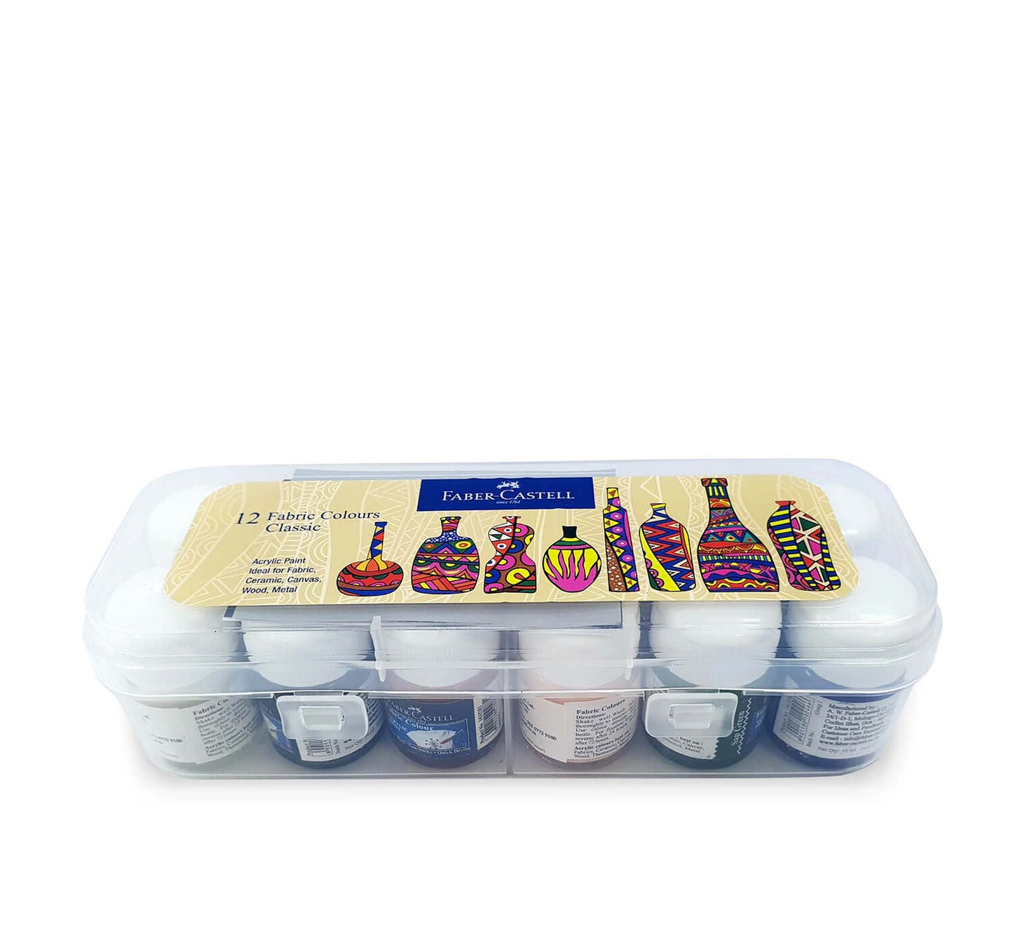 ألوان قماش فابر كاستل 1410500، 12 لونًا