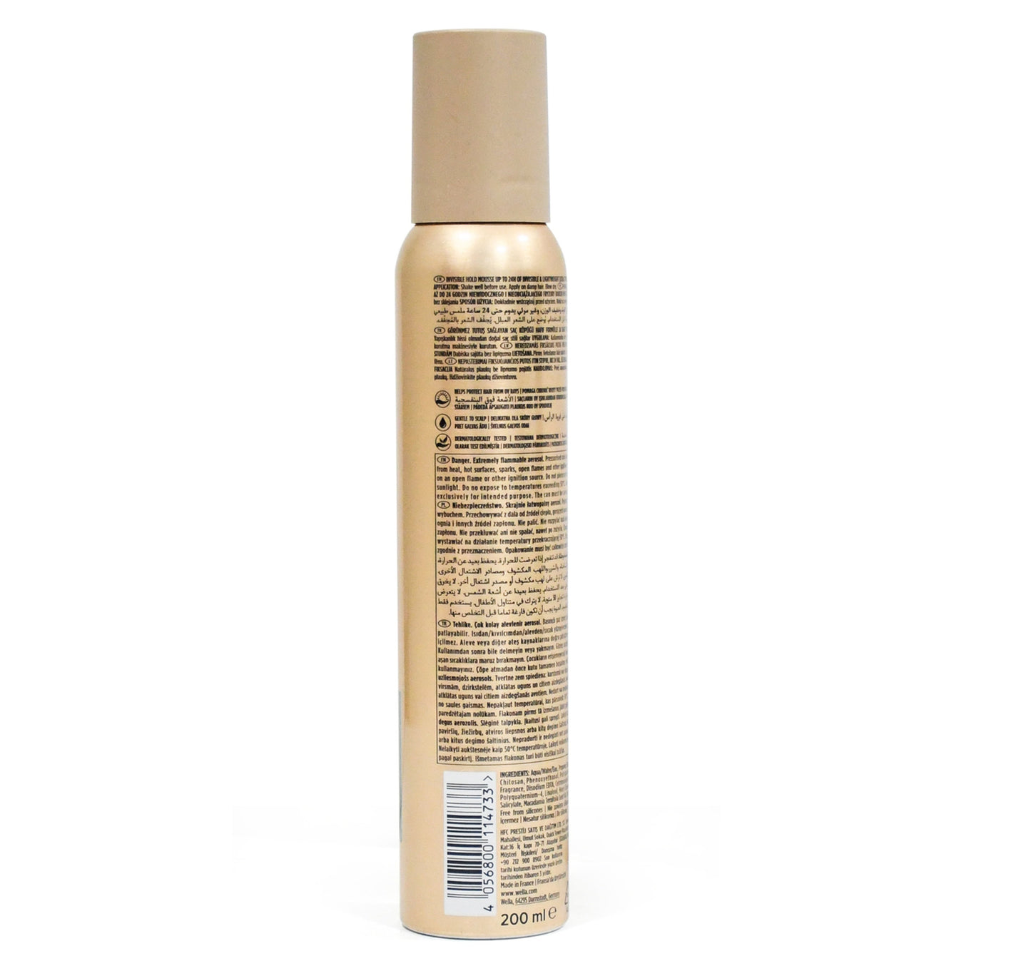 Wella Wellaflex Invisible Extra Strong Hold Mousse 200 ml