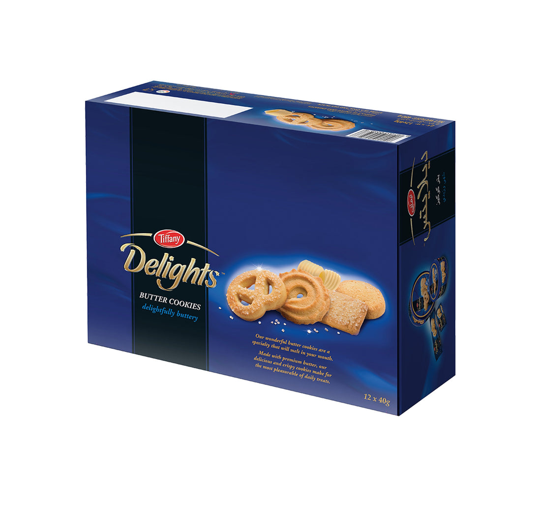 كوكيز الزبدة تيفاني ديلايتس 12 × 40 جم