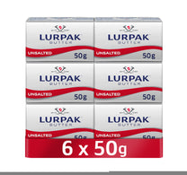 Lurpak Butter Unsalted Mini Blocks 6 x 50 g