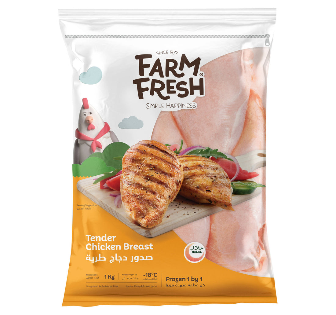Farm Fresh Frozen Tender Chicken Breast IQF 1 kg
