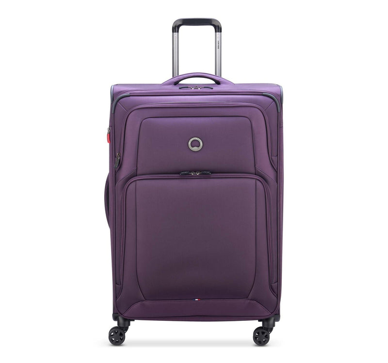 Delsey Optimax 4 Wheel Soft Trolley, 55 cm, Purple