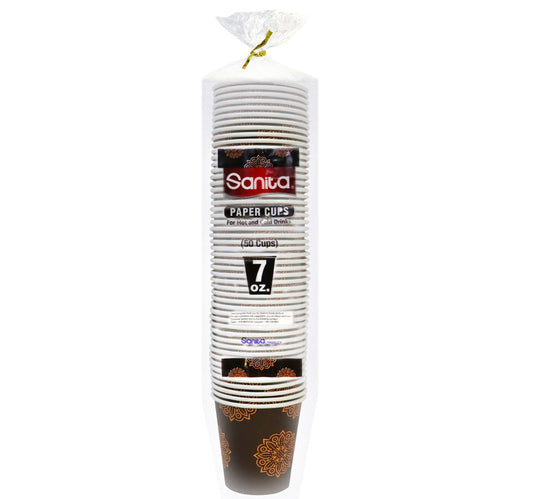 Sanita Paper Cup Without Handle 7oz 50pcs