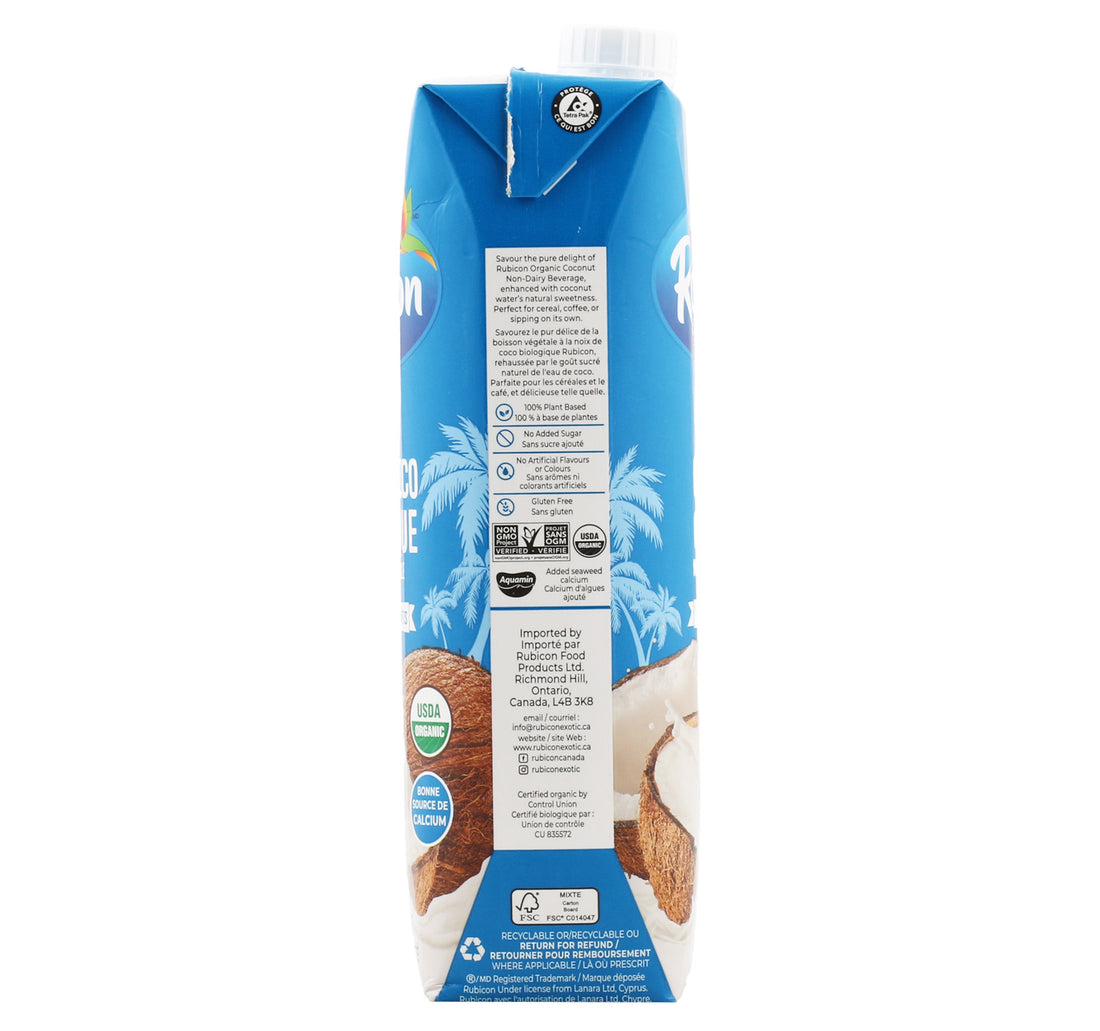 Rubicon Organic Coconut Beverage Non-Dairy 1 Litre