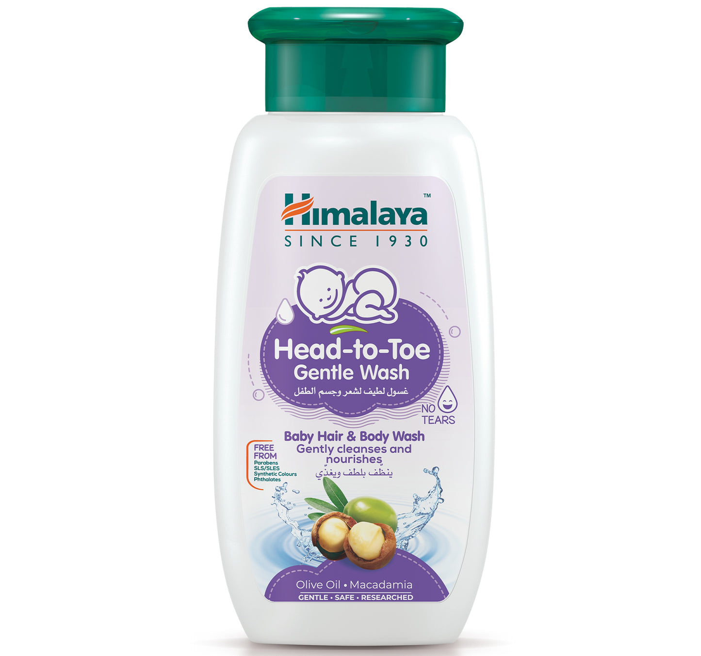 Himalaya Head To Toe Gentle Wash Baby Hair & Body Wash With Olive Oil & Macadamia 400 ml