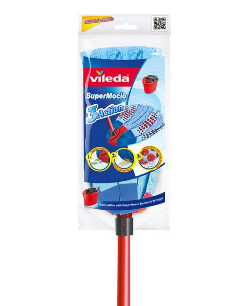 Vileda Super Mop 3 Action Floor Cleaning Mop 1pc