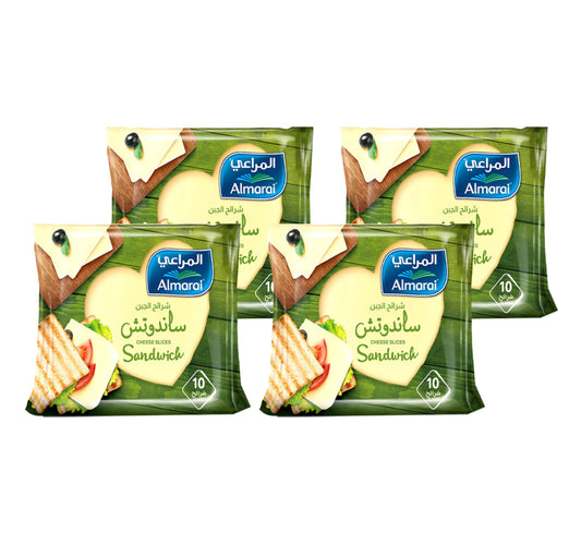 Almarai Cheddar Cheese Sandwich Slices 4 x 200 g