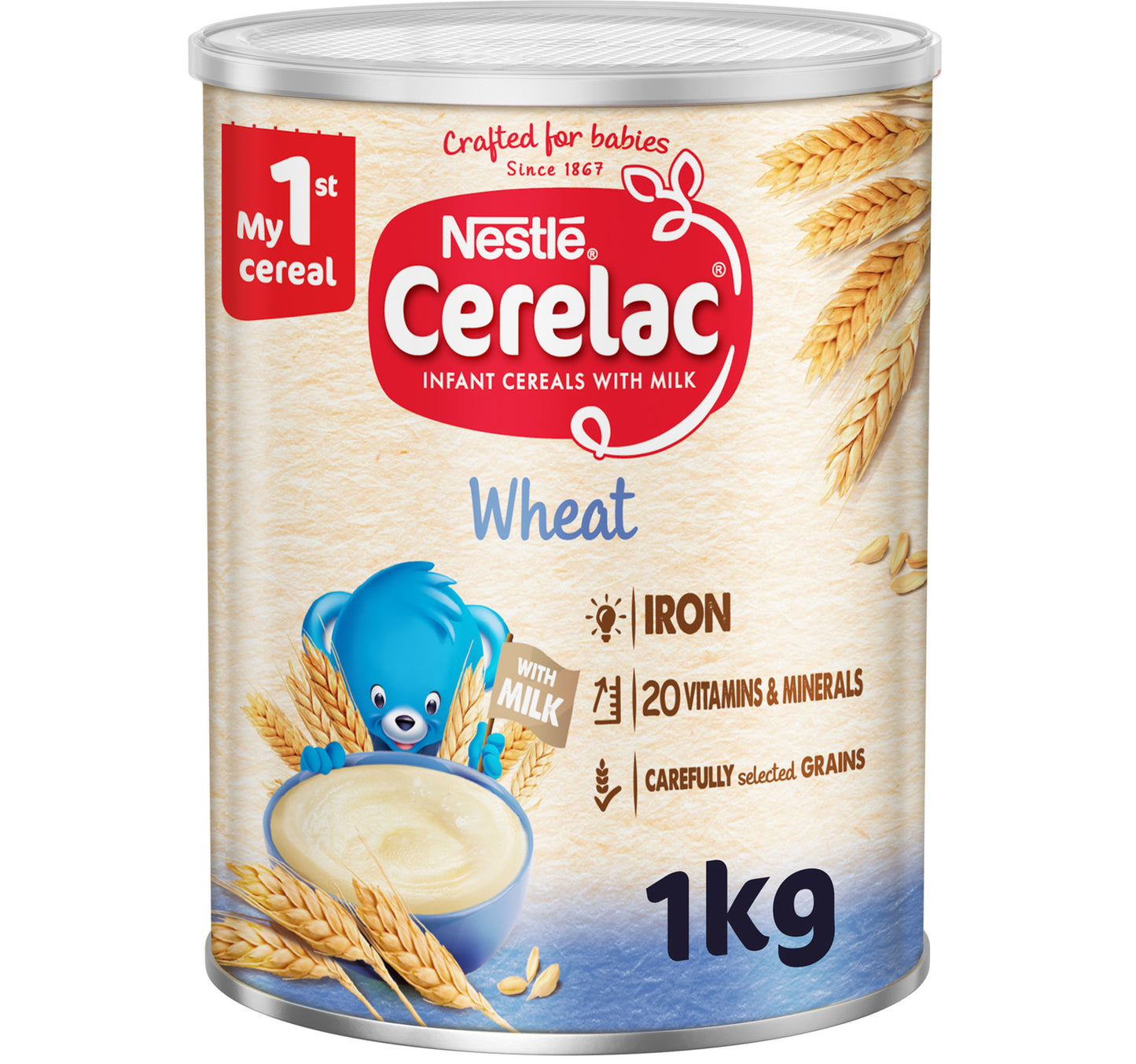 Nestle Cerelac Infant Cereals With Iron + Wheat From 6 Months 1 kg