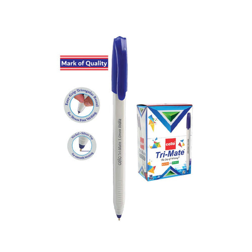 Cello Trimate Ball Pen Blue 50's