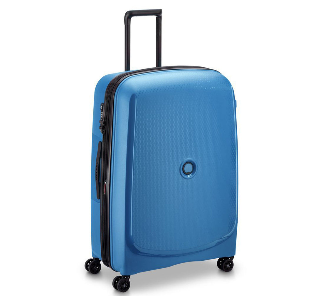 Delsey Belmont Plus Non Expandable 4 Wheels Hard Trolley, 81 cm, Blue