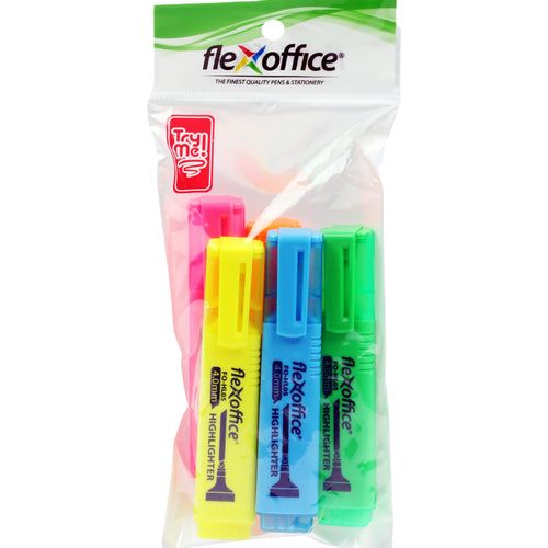 قلم تمييز Flex Office، 5 قطع متنوعة، HL06