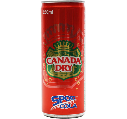 Canada Dry Sport Cola Drink Value Pack 6 x 250 ml