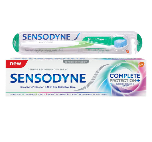 Sensodyne Complete Protection Advanced Whitening Toothpaste 75 ml + Toothbrush