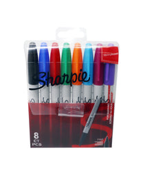 أقلام تحديد دائمة من شاربي، 8 قطع، SP-S081466