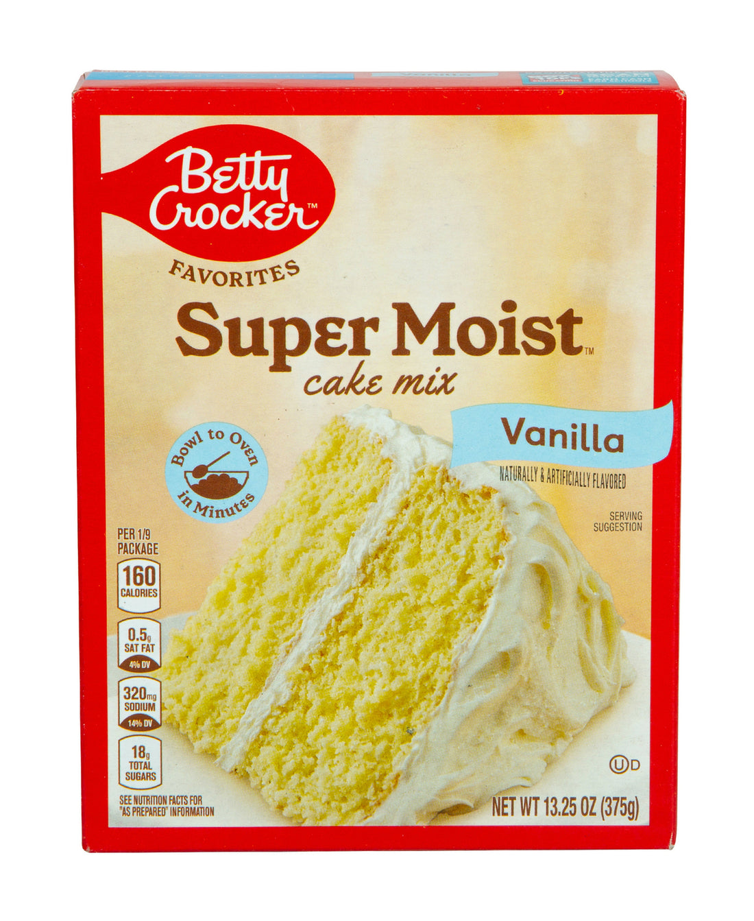 Betty Crocker Super Moist Vanilla Cake Mix 375 g